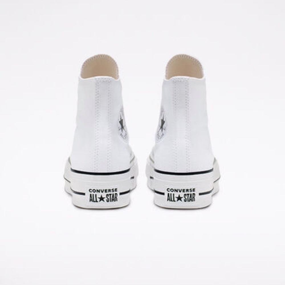 SOLD NEW Converse Platform Canvas Chuck Taylor All Star White + Black - Picture 5 of 6
